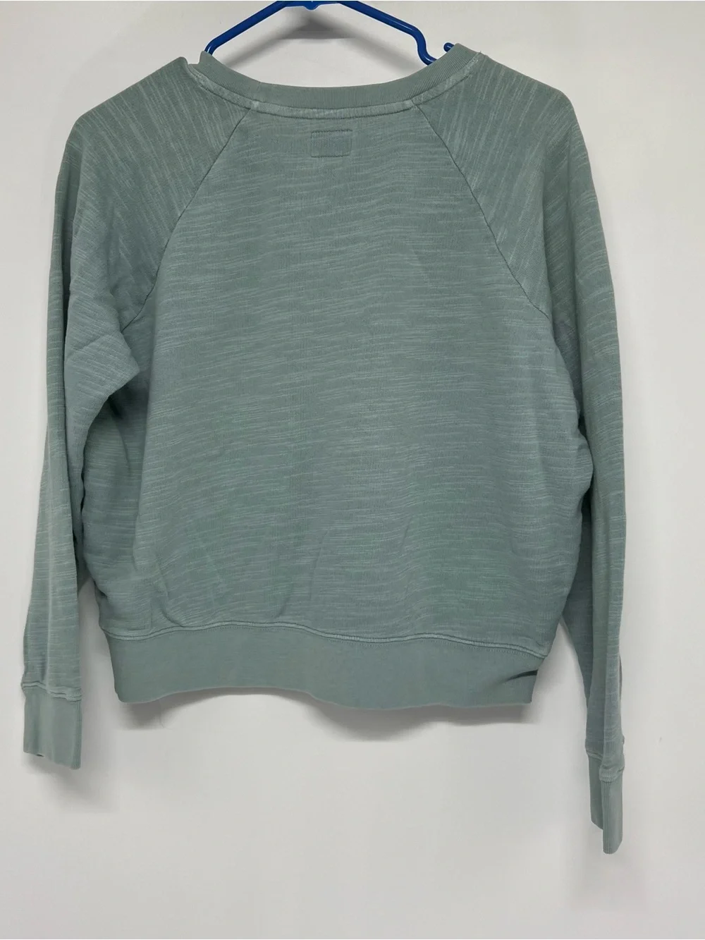 J crew vintage cropped fleece sweatshirt medium